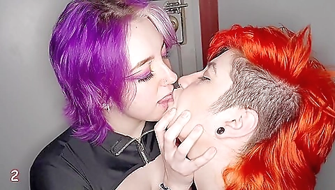 Hot babe gets fucked in her mouth